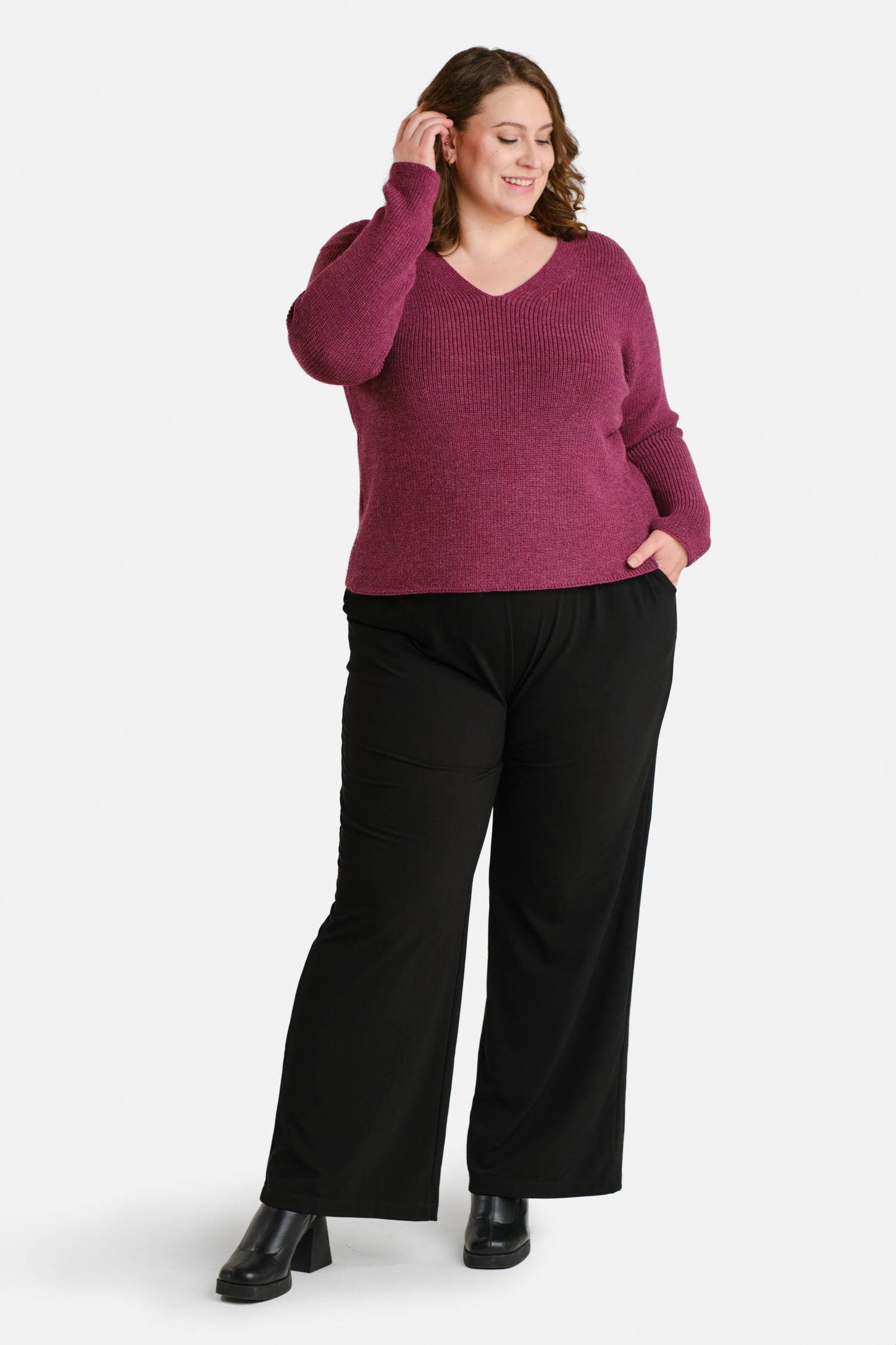 Chunky tröja, ljung - Bild 5