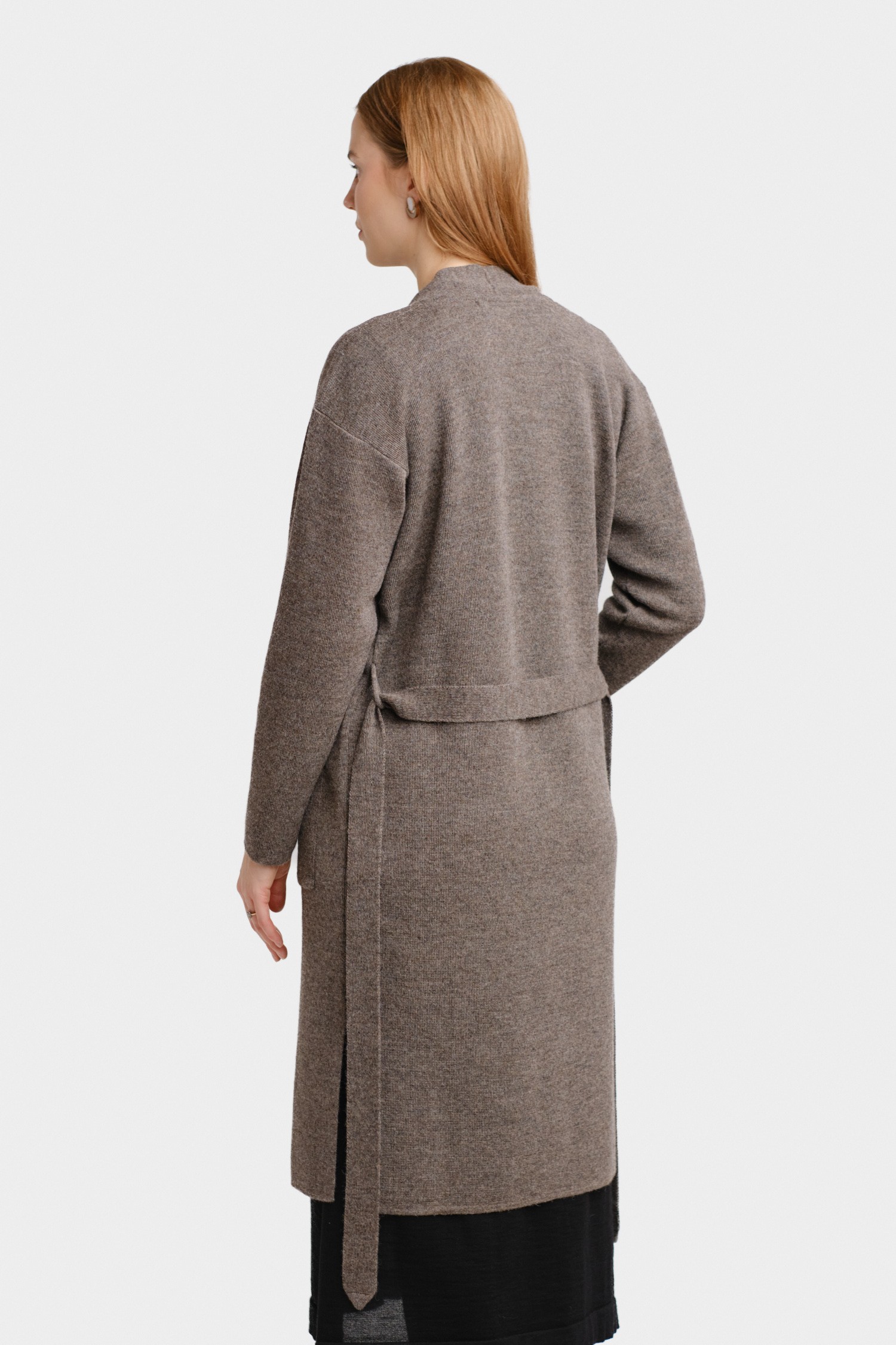 Forward lång kofta, aska - Bild 3