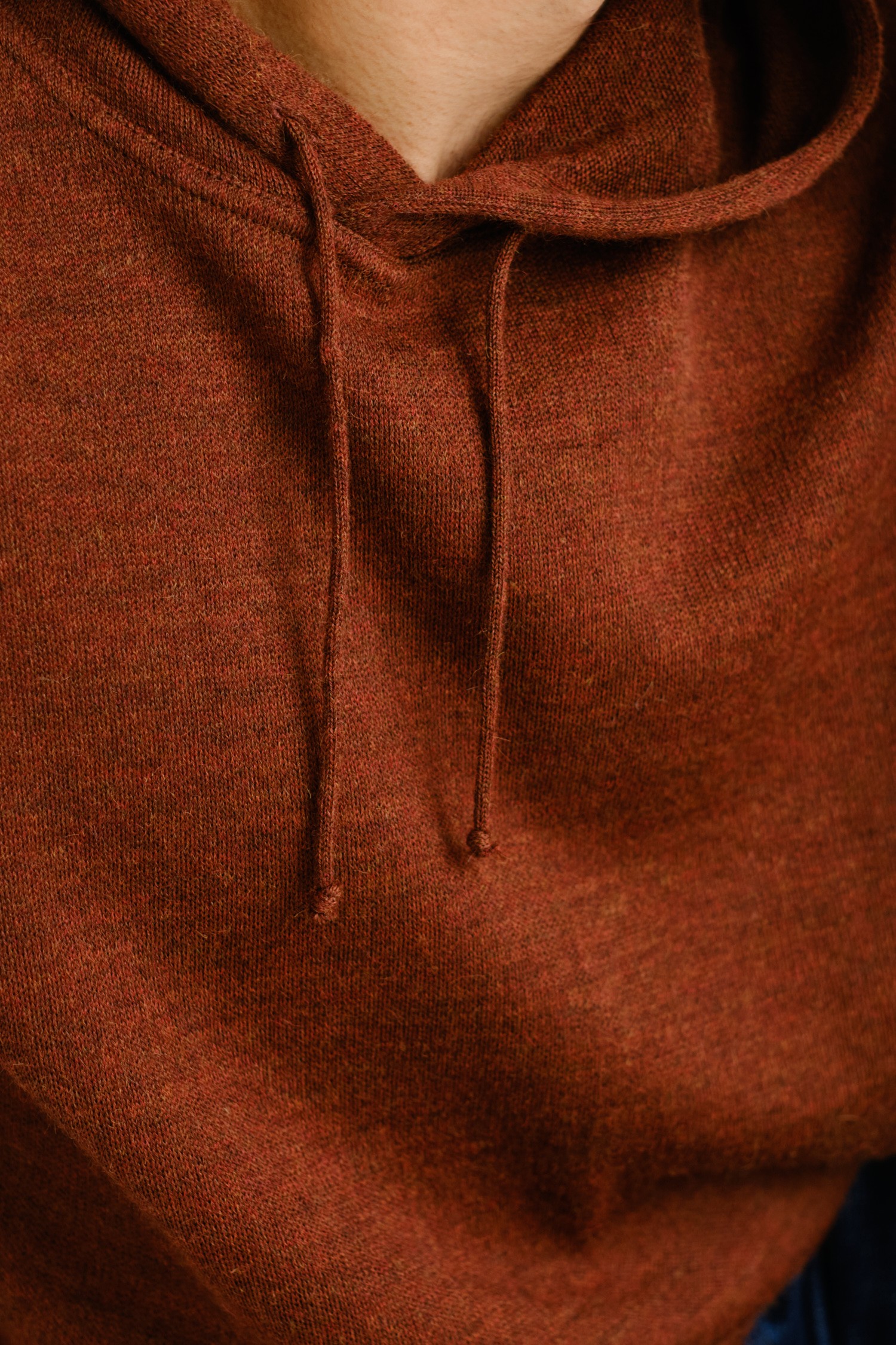 Hoodie huvtröja, mahogny - Bild 6