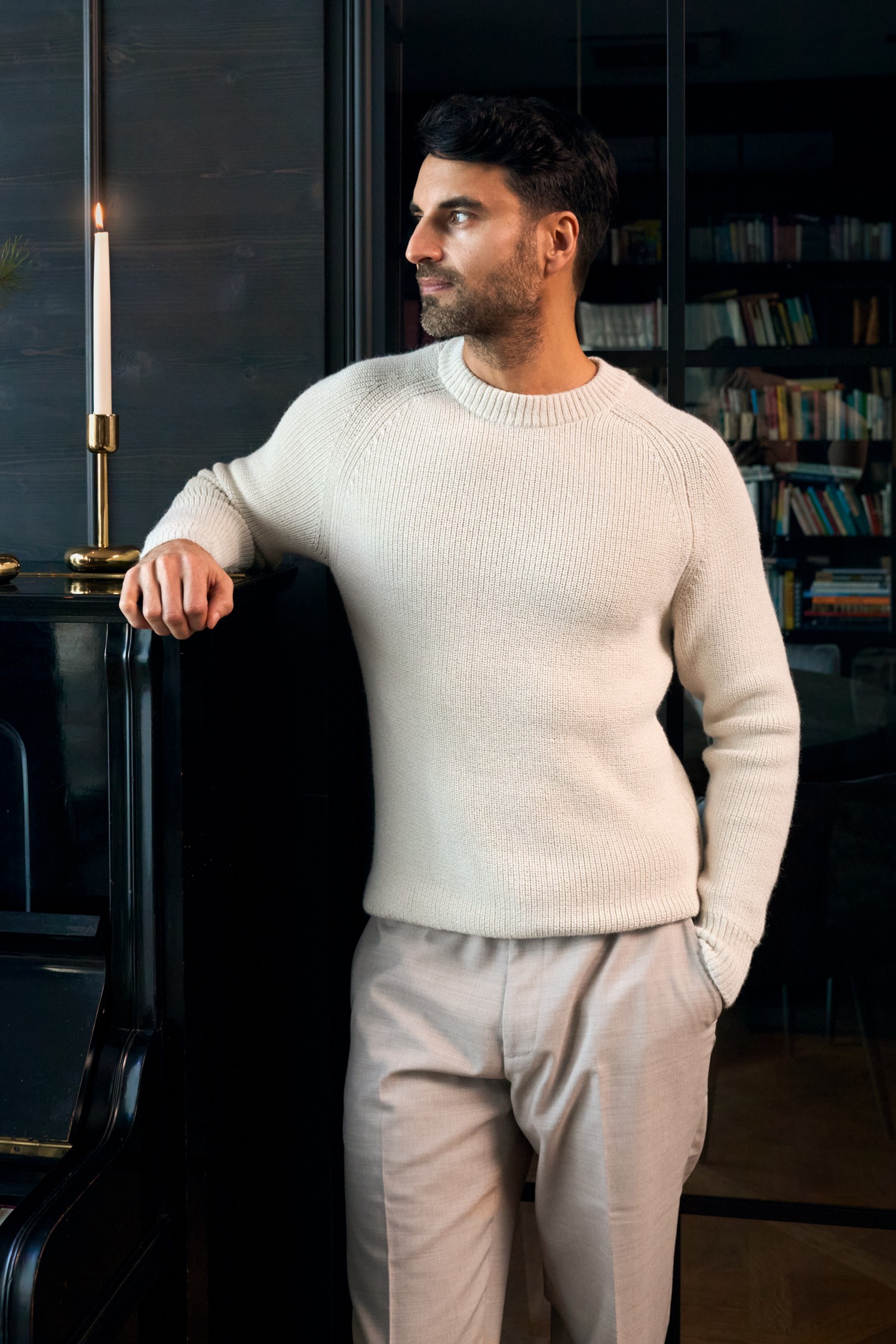 Loyal tröja, naturvit