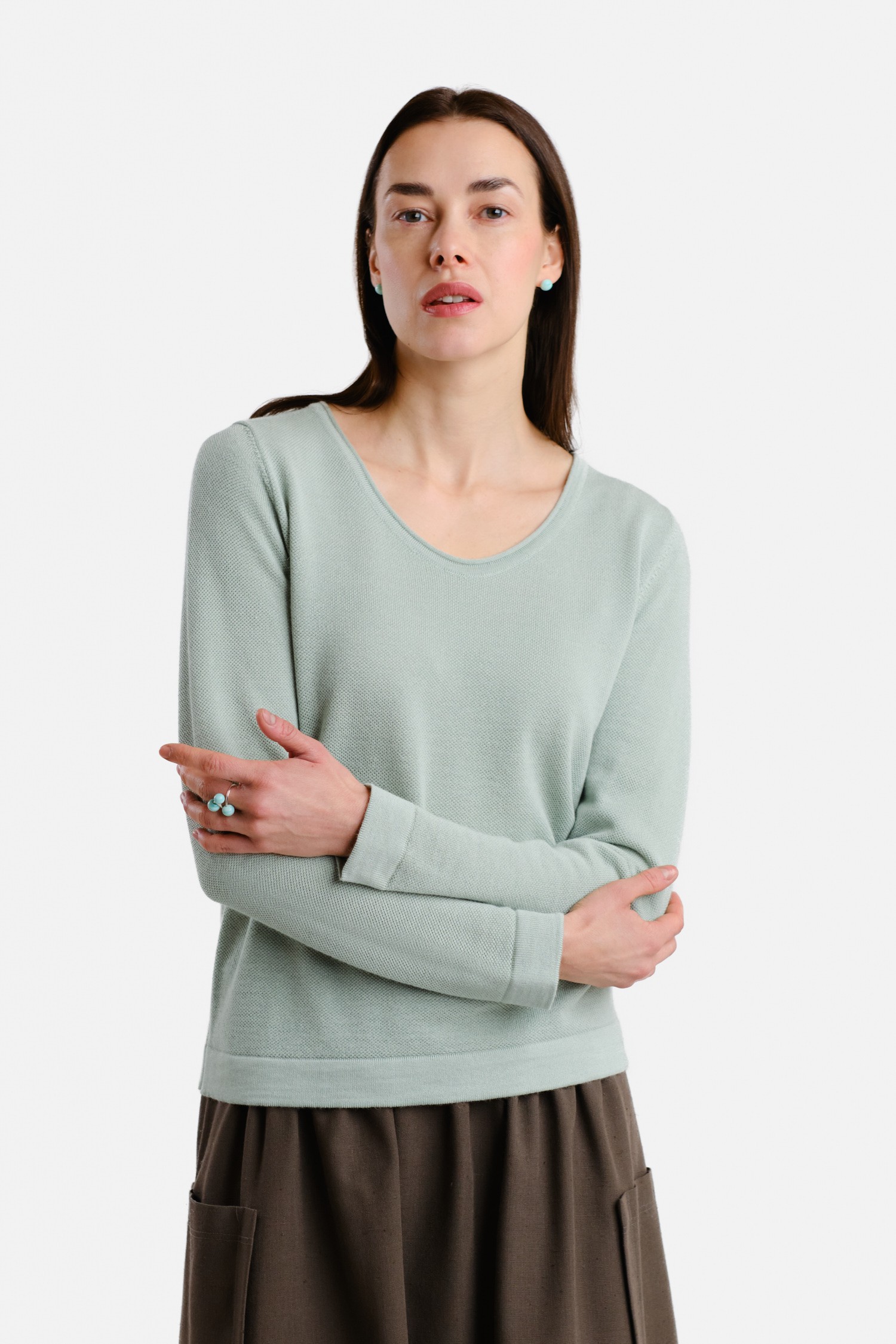 Melody tröja, blåklocka mint