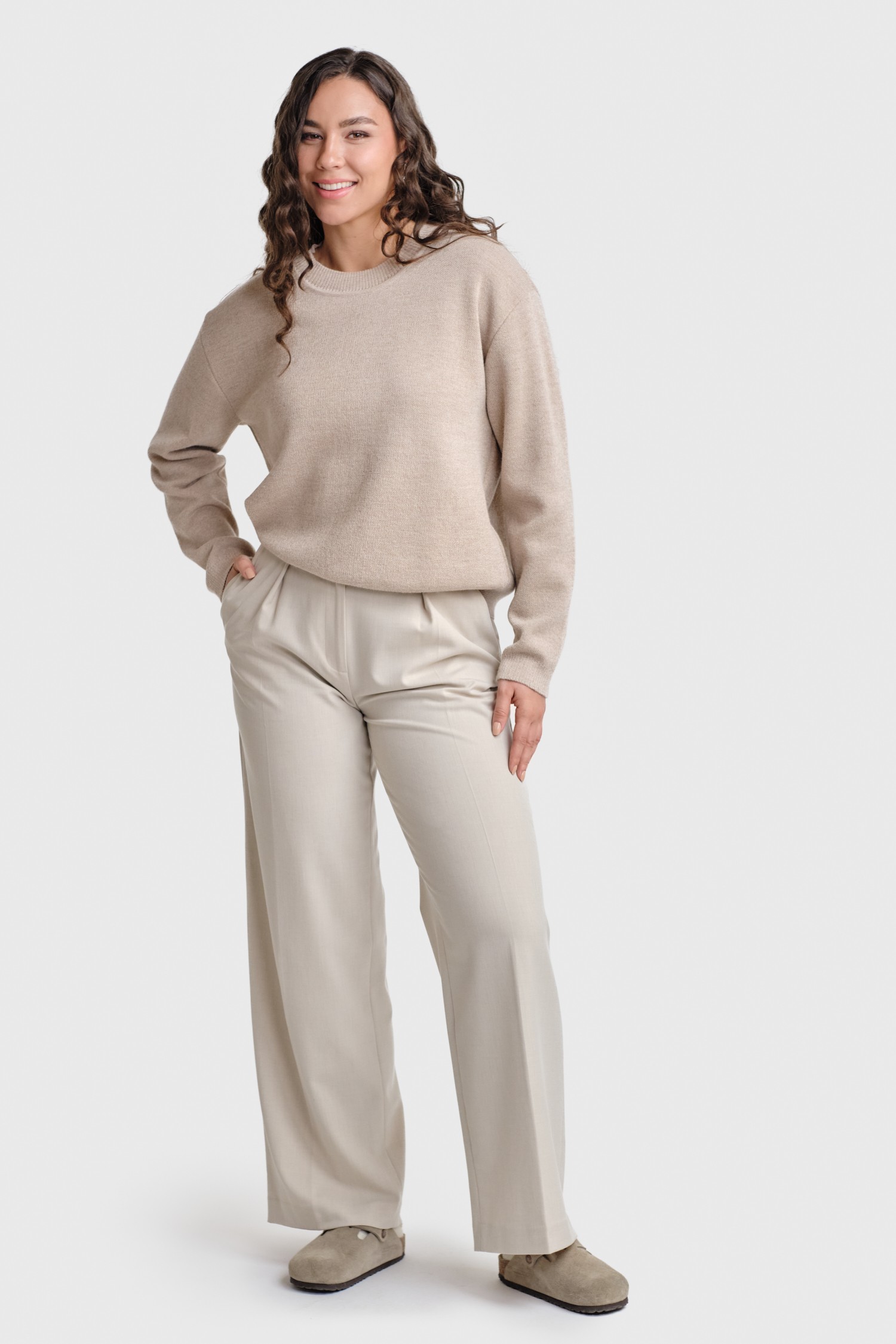 Sees tröja, beige - Bild 4