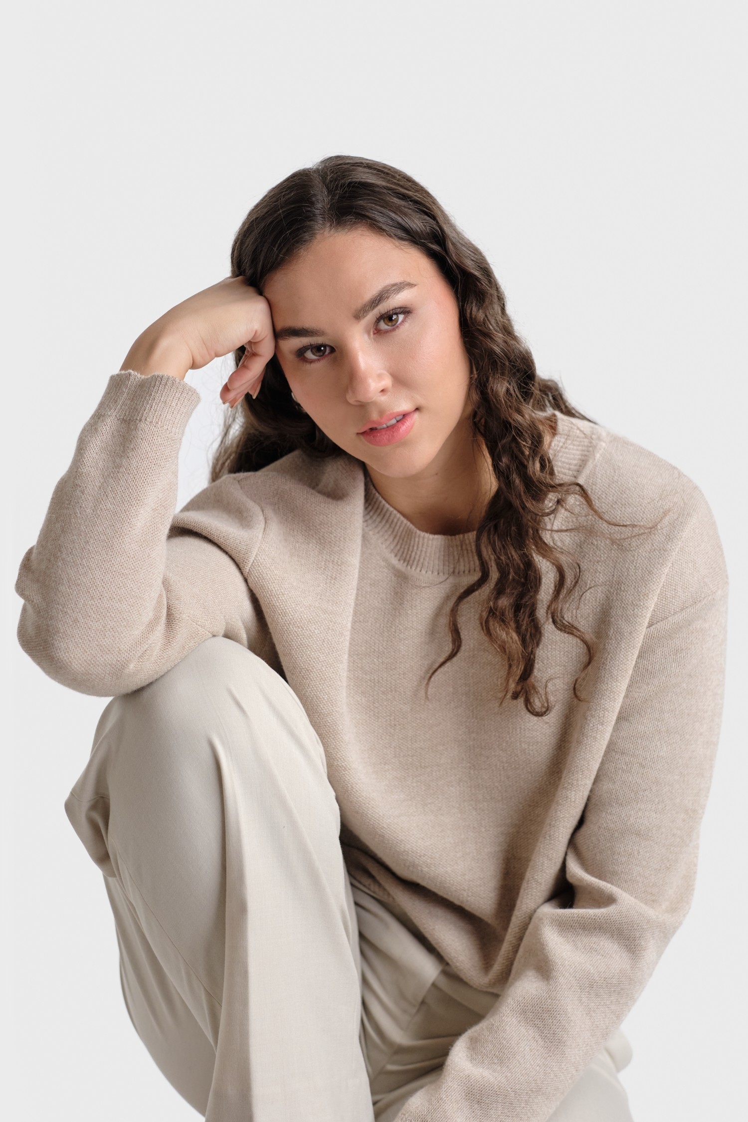 Sees tröja, beige - Bild 5