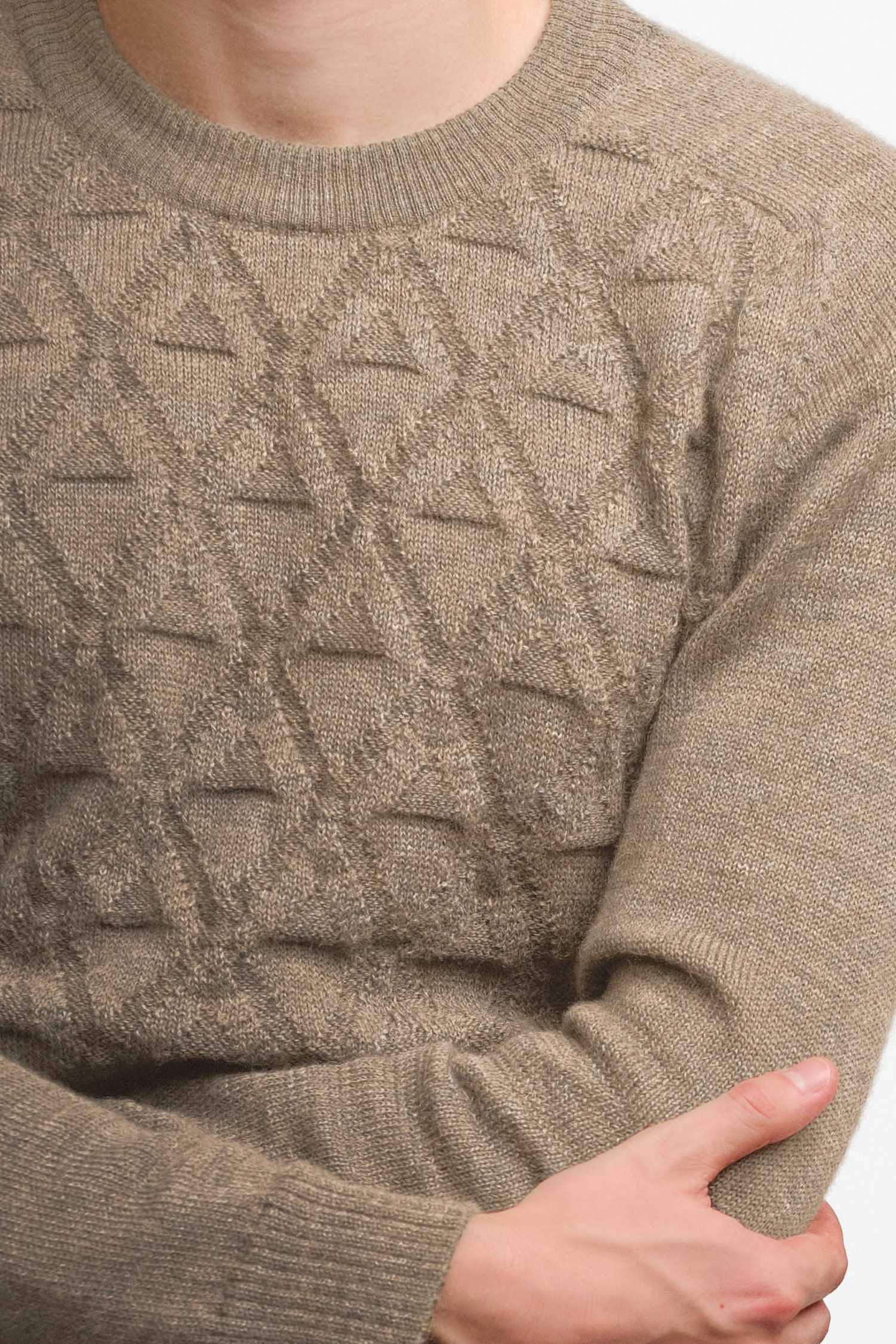 Alpa Crew Neck tröja, greige